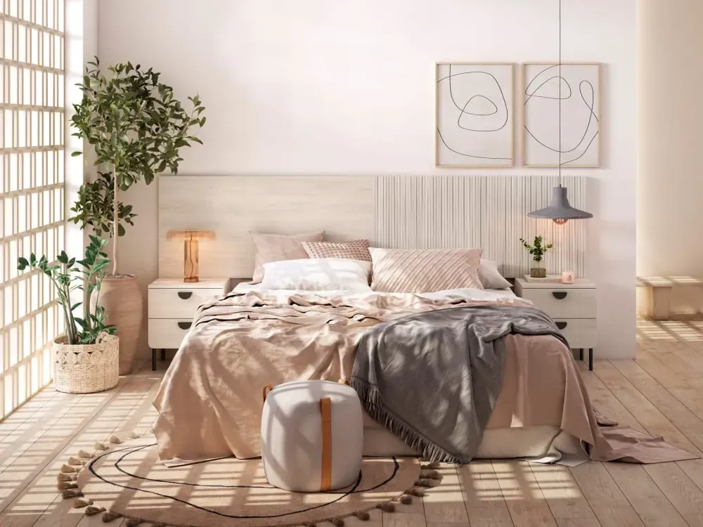 Illustration numéro 3 du produit Table de chevet 2 tiroirs blanc 55×40×34 cm