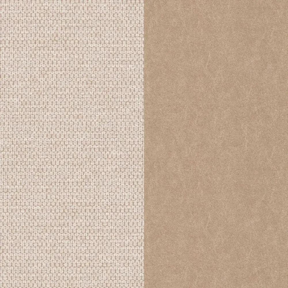 Illustration numéro 3 du produit Lot de 2 chaises en tissu et métal beige 88×50×60 cm