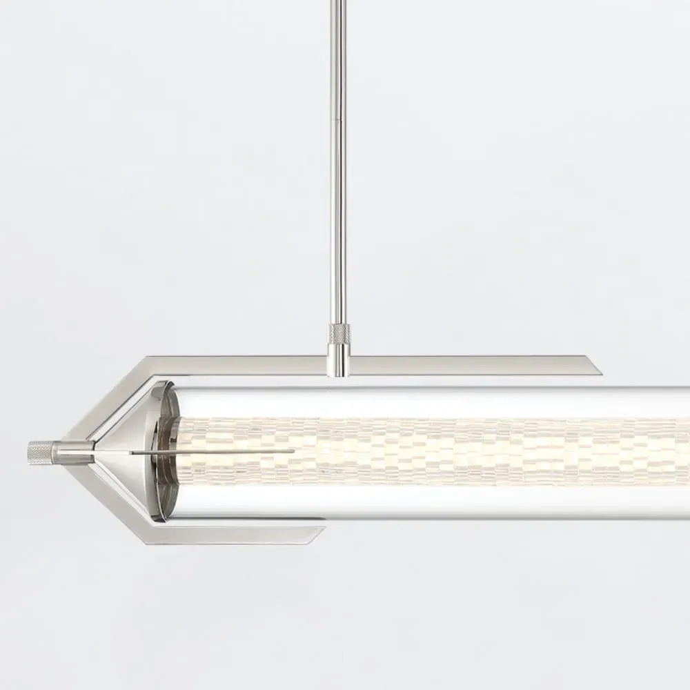 Illustration numéro 3 du produit Suspension	Aluminium, Acier, Verre transparent, Chrome Poli