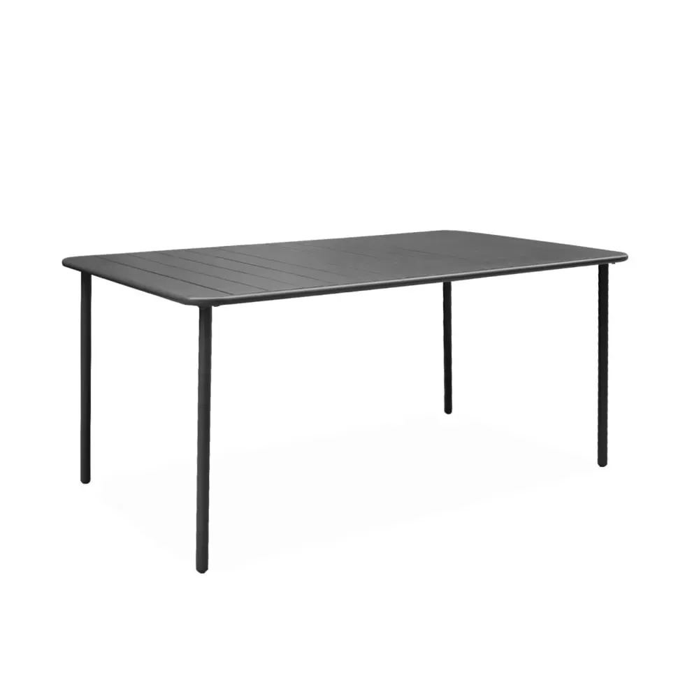 Illustration numéro 3 du produit Table de jardin métal 8 chaises anthracite
