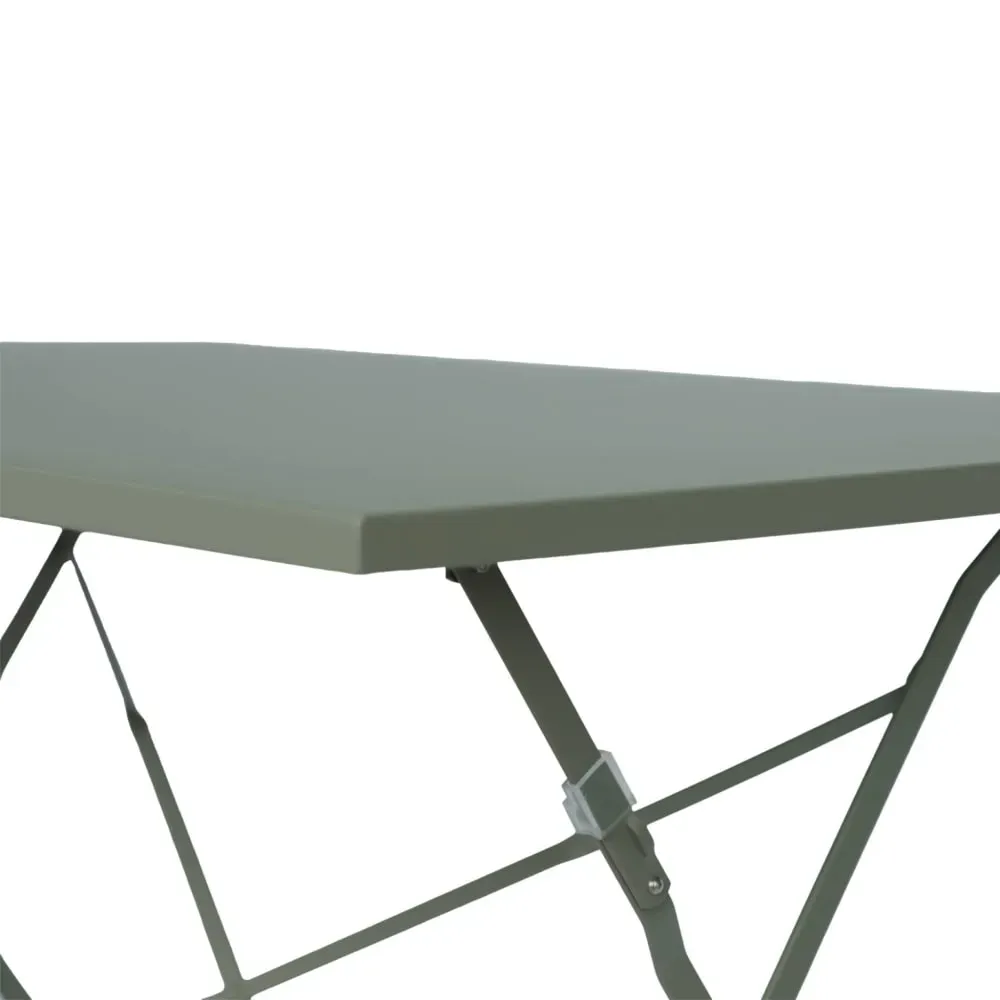 Illustration numéro 3 du produit Table de jardin pliable métal, kaki