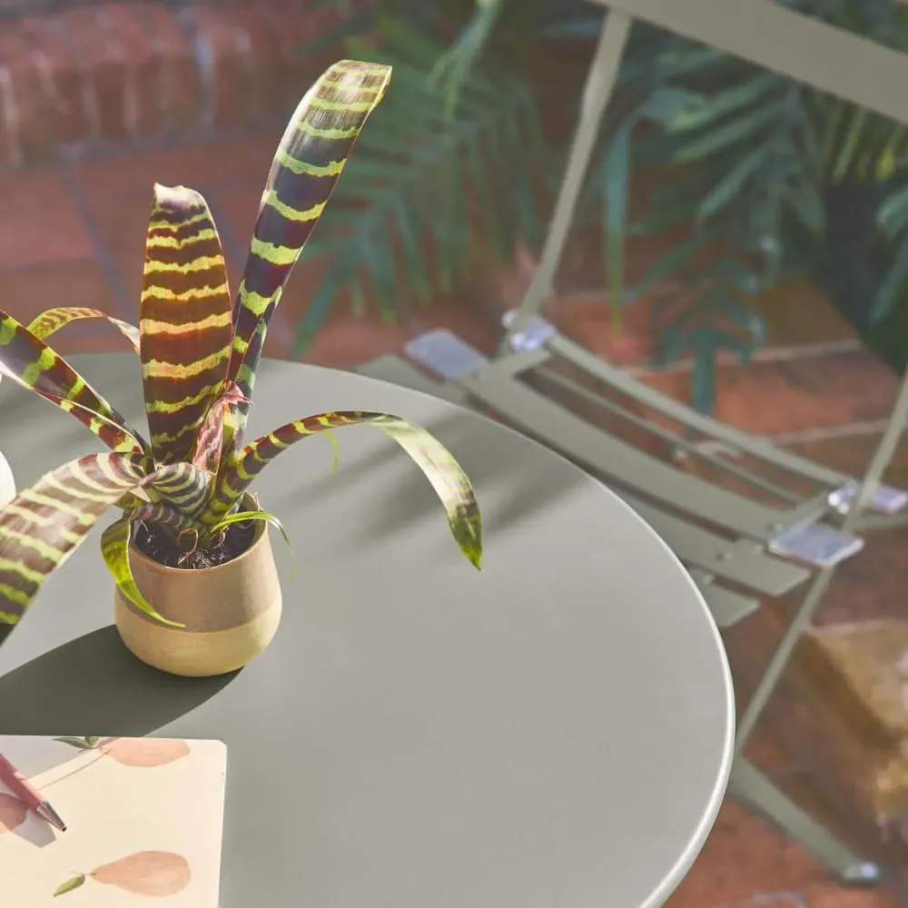 Illustration numéro 3 du produit Table et chaises de jardin pliables D60 x 70cm, kaki