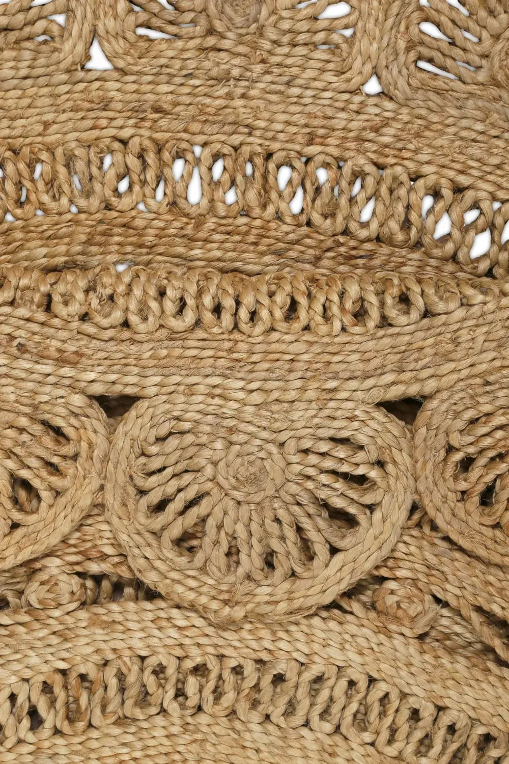 Illustration numéro 3 du produit Tapis rond en jute tressé 160 rd.