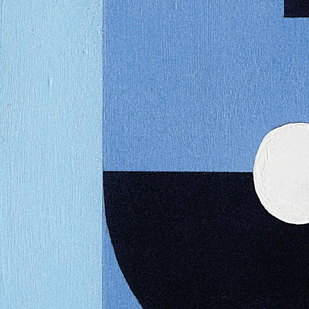 Illustration numéro 3 du produit Papier peint panoramique abstraction bleu 150x250cm