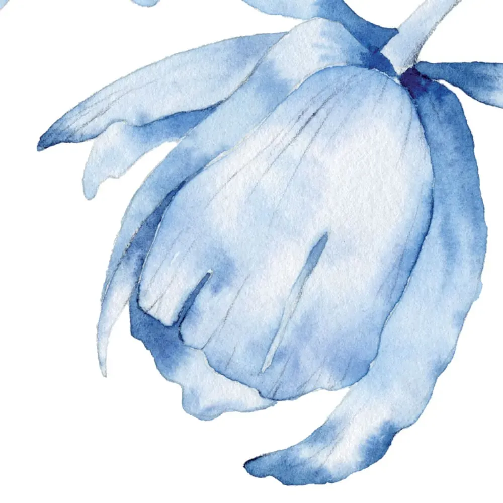 Illustration numéro 3 du produit Papier peint panoramique azulejos bleu 225x250cm