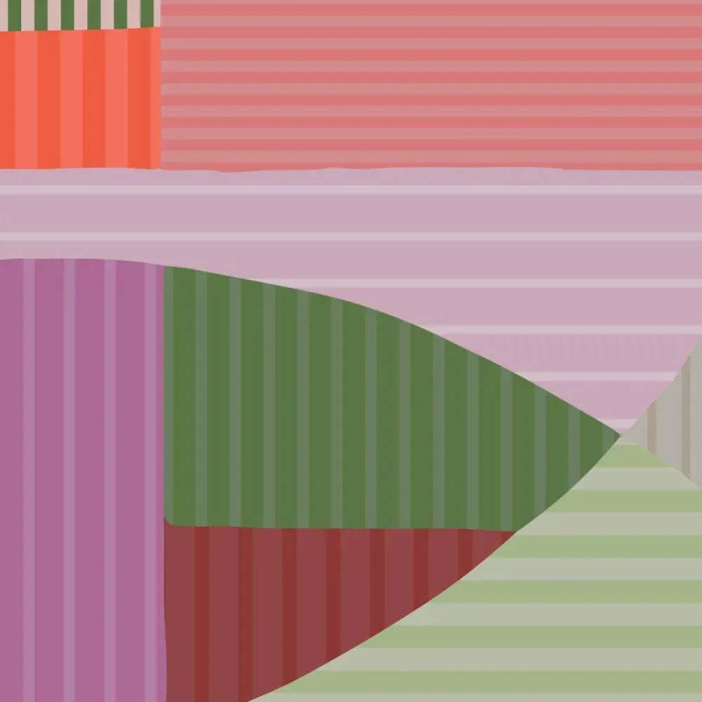 Illustration numéro 3 du produit Papier peint panoramique harmonies linéaires mauve 450x250cm