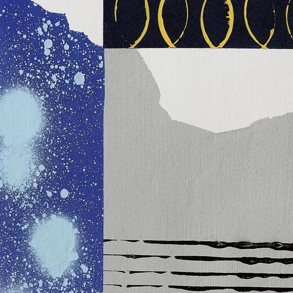 Illustration numéro 3 du produit Papier peint panoramique abstraction bleu 150x250cm