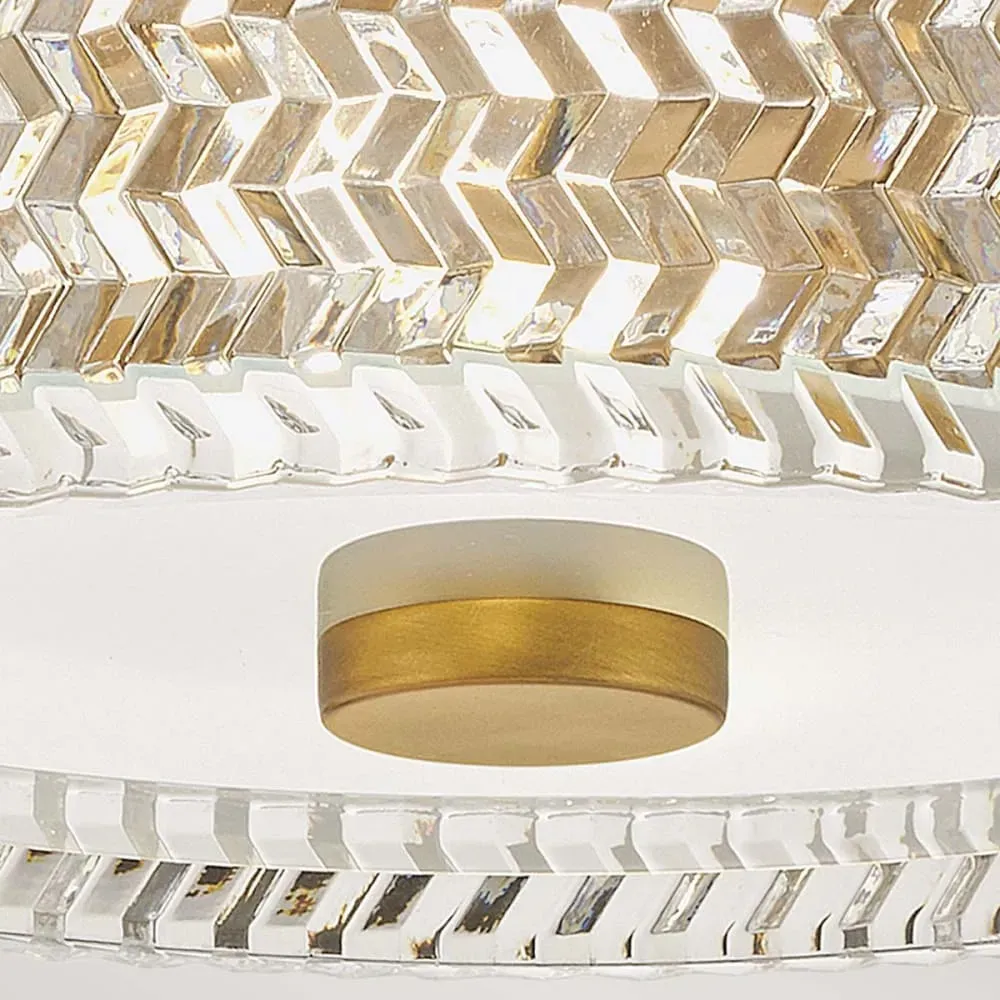 Illustration numéro 3 du produit Plafonnier Acier, Verre Laiton Héritage