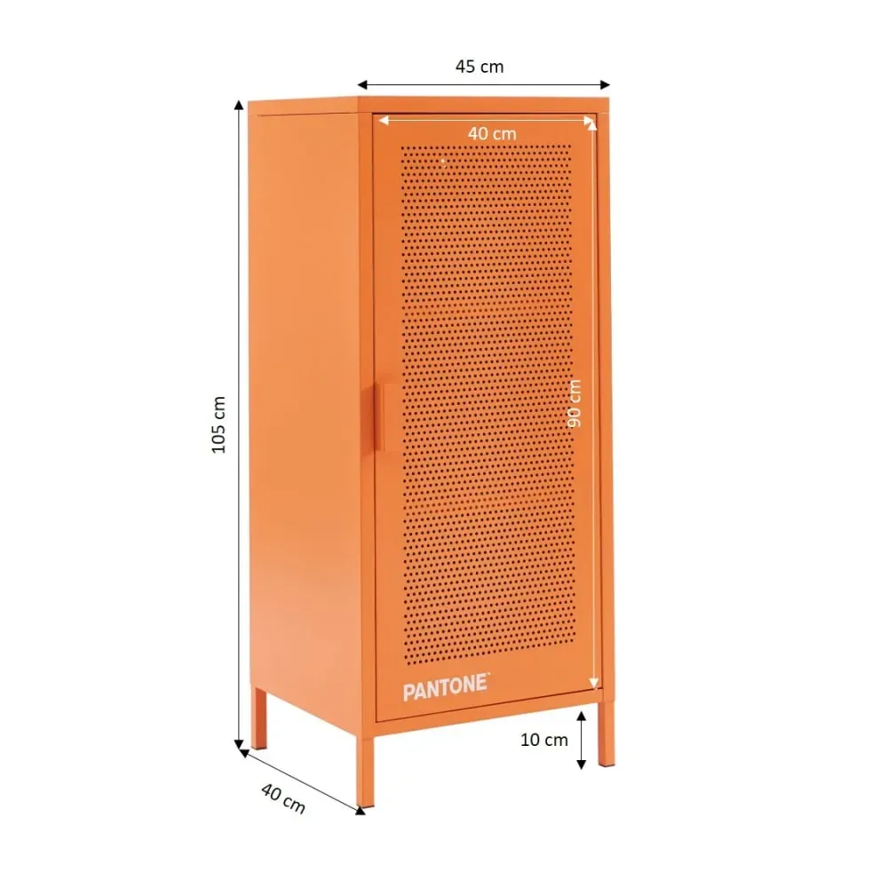 Illustration numéro 3 du produit Caisson de bureau métal orange h105cm