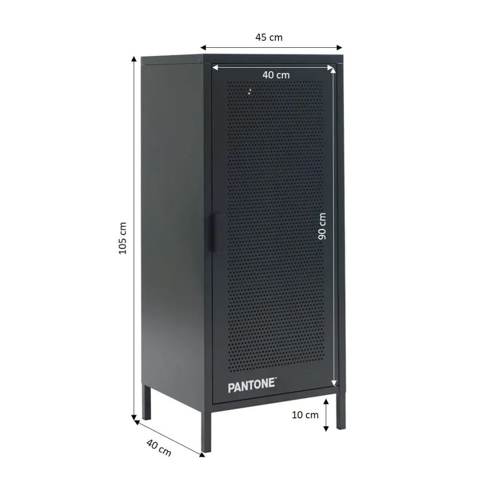 Illustration numéro 3 du produit Caisson de bureau métal gris anthracite h105cm