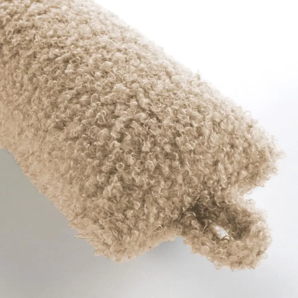 Illustration numéro 3 du produit Bas de porte effet bouclette beige  80 x 10 cm