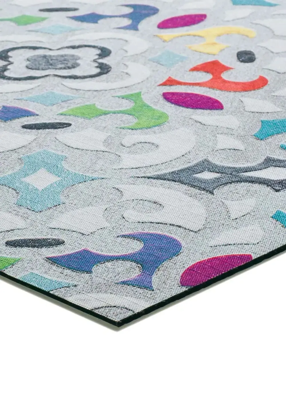 Illustration numéro 3 du produit Tapis de cuisine lavable bohème multicolore 52x100 cm