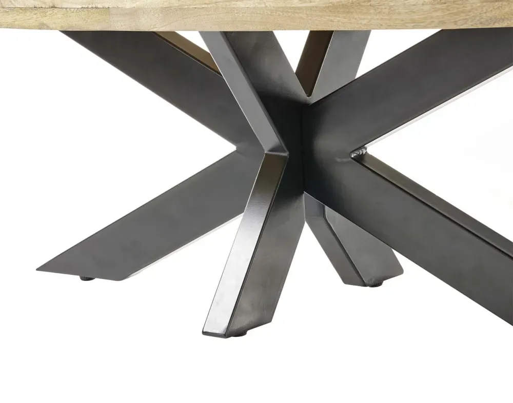 Illustration numéro 3 du produit Table basse style industriel 120 cm bois