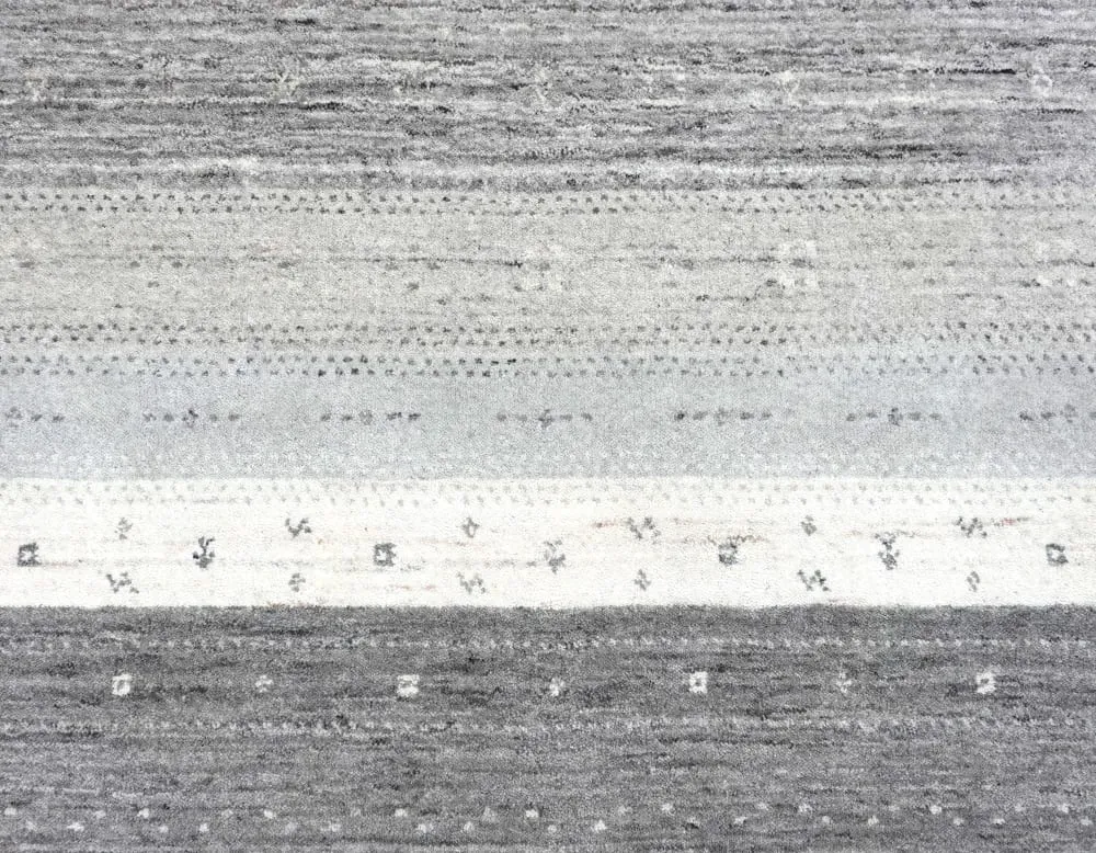 Illustration numéro 3 du produit Tapis en laine tissé à la main argent 170x240 cm