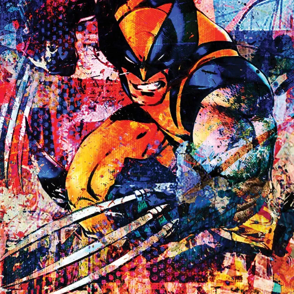 Illustration numéro 3 du produit Tableau Wolverine street imprimé sur toile 60x90 cm