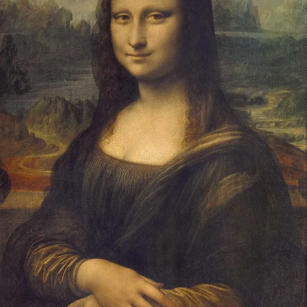 Illustration numéro 3 du produit Tableau la Joconde par Léonard de Vinci imprimé sur toile 40x60 cm