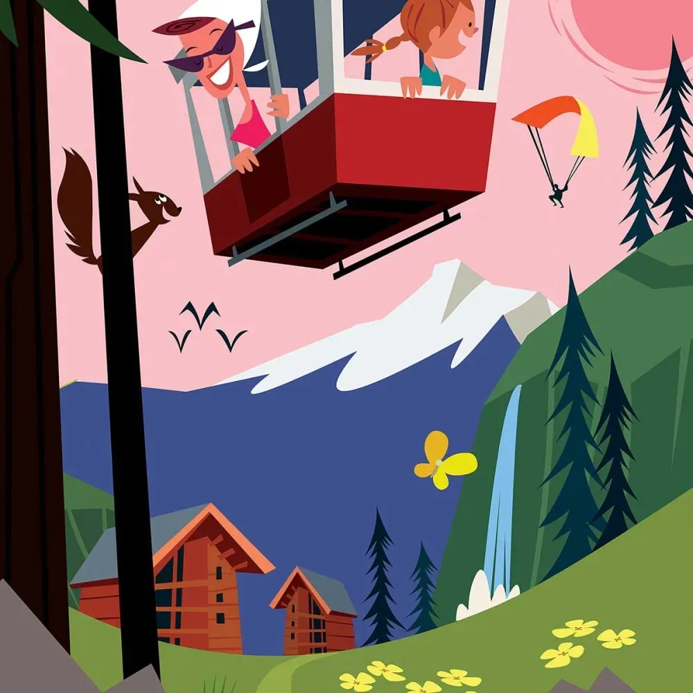 Illustration numéro 3 du produit Tableau rétro imprimé sur toile 40x60 cm