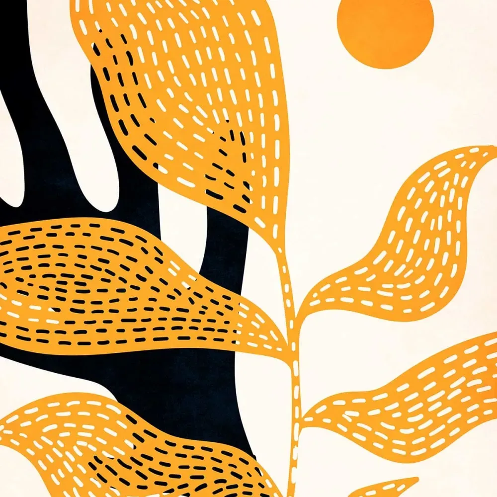 Illustration numéro 3 du produit Tableau le jardin de Van Gogh imprimé sur toile 60x90 cm