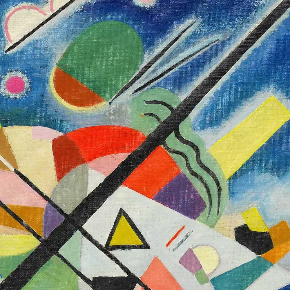 Illustration numéro 3 du produit Tableau  Kandinsky  imprimé sur toile 50x50 cm