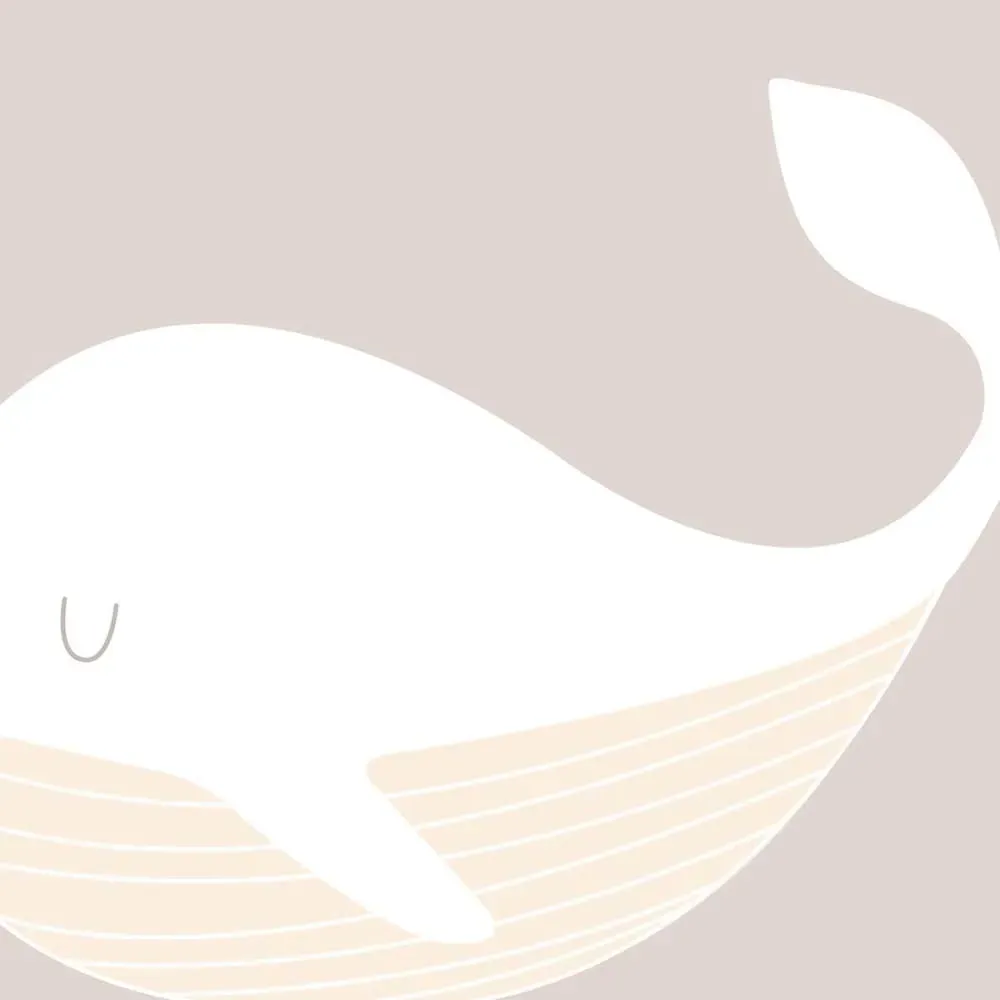 Illustration numéro 3 du produit Tableau enfant baleine oh imprimé sur toile 50x50 cm