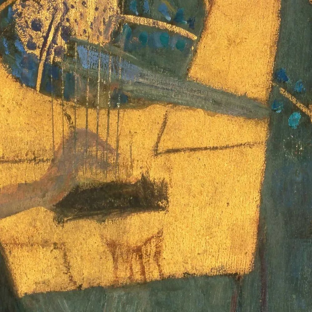 Illustration numéro 3 du produit Tableau musique de Gustav Klimt imprimé sur toile 50x50 cm