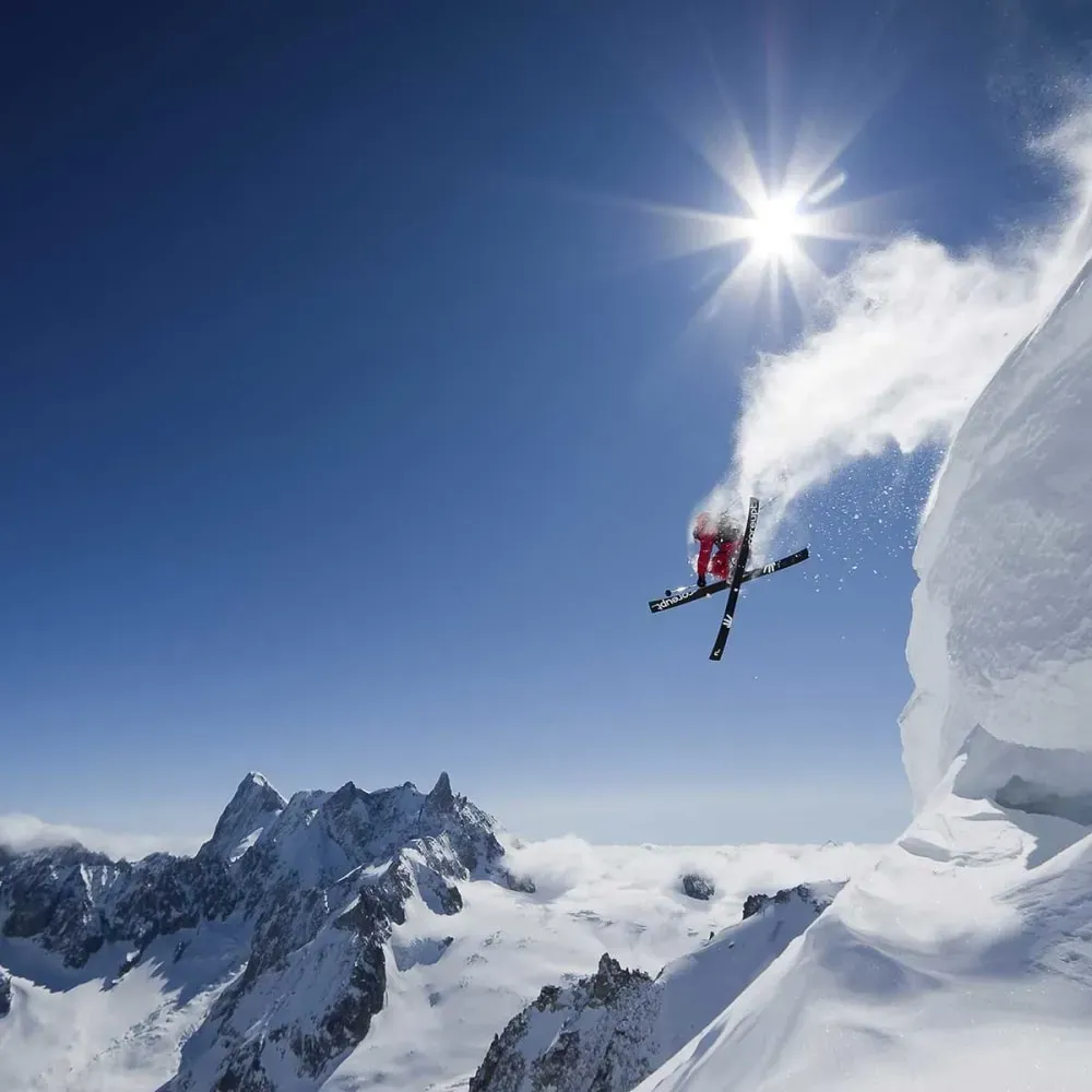 Illustration numéro 3 du produit Tableau ski imprimé sur toile 90x60 cm