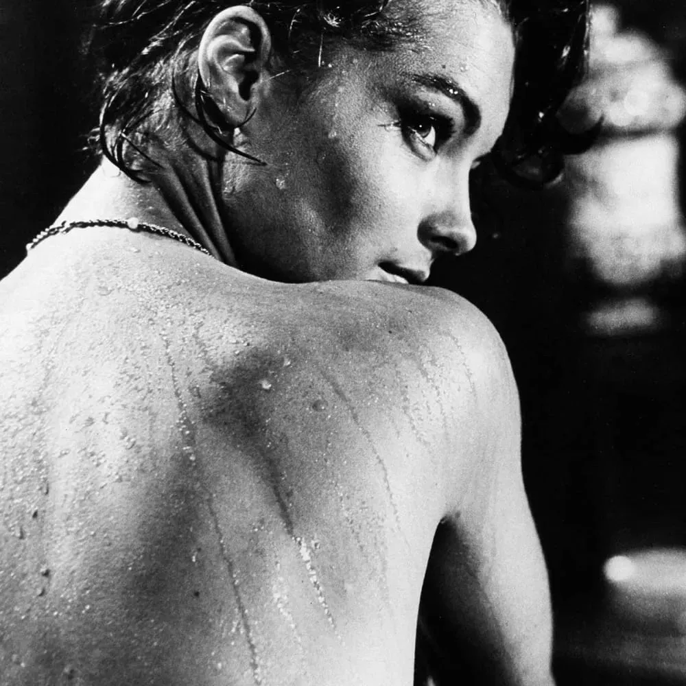 Illustration numéro 3 du produit Photo célébrité Romy Schneider intime imprimé sur toile 40x60 cm