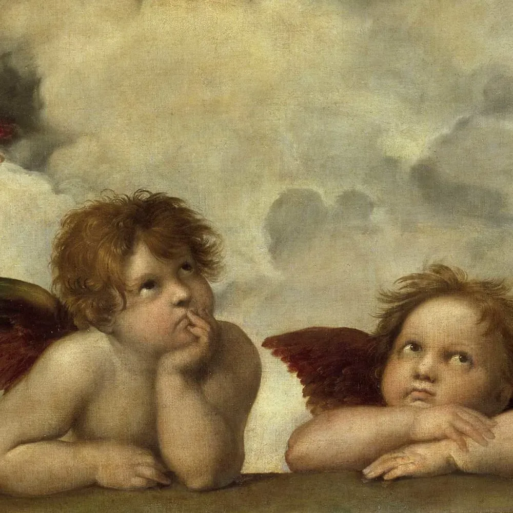 Illustration numéro 3 du produit Tableau de la Chapelle Sixtine par Raphael imprimé sur toile 60x40 cm