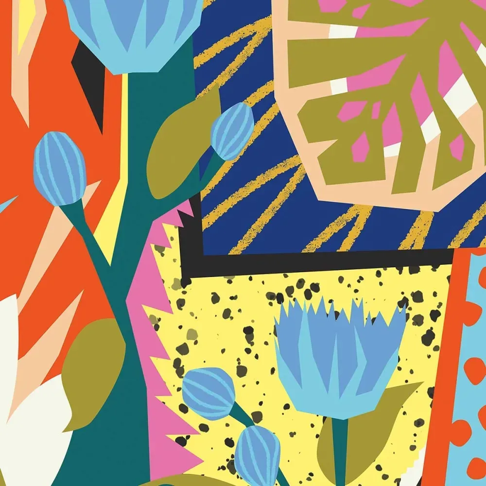 Illustration numéro 3 du produit Tableau pop art né dans les années 80 imprimé sur toile 60x90 cm