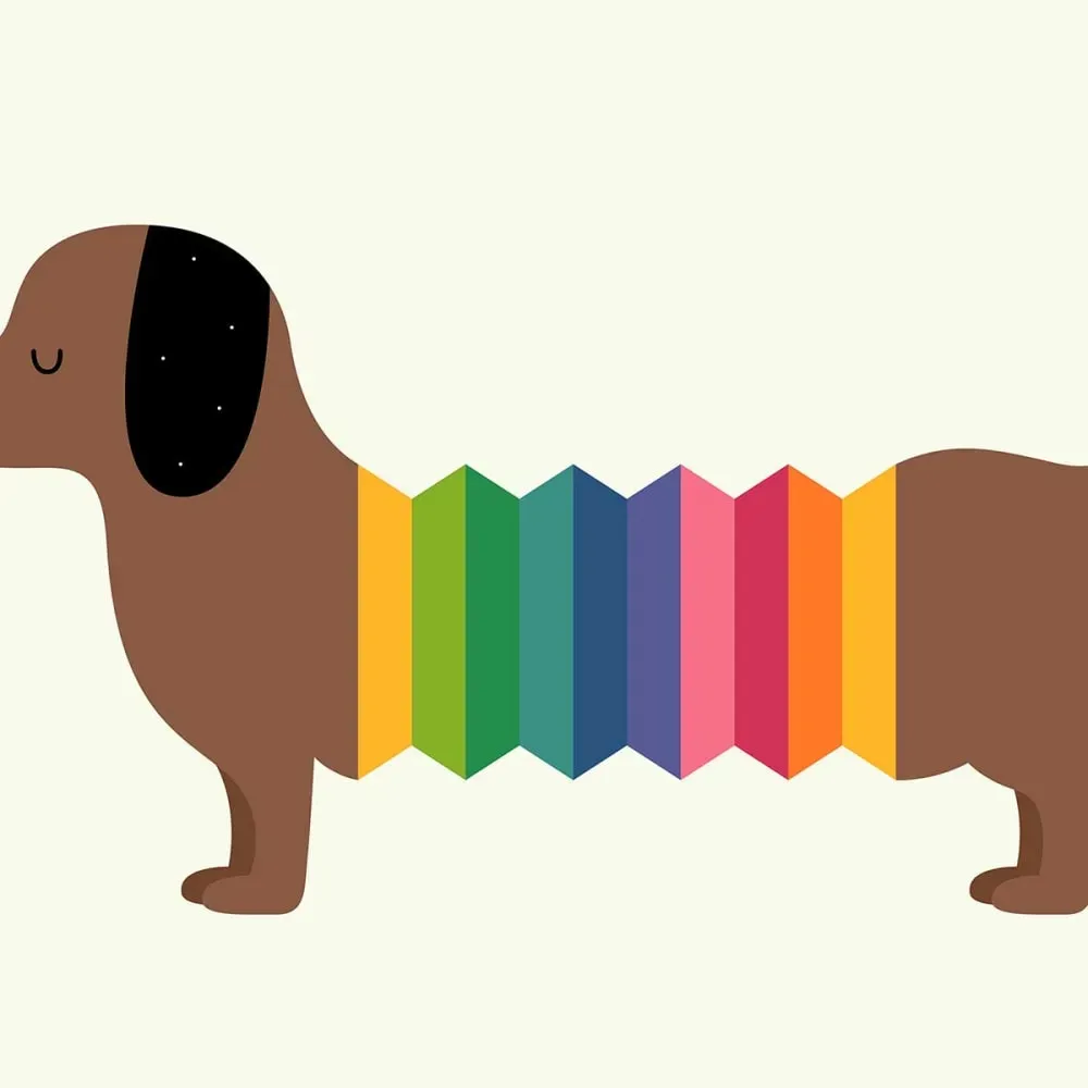 Illustration numéro 3 du produit Tableau hot dog rigolo imprimé sur toile 60x40 cm