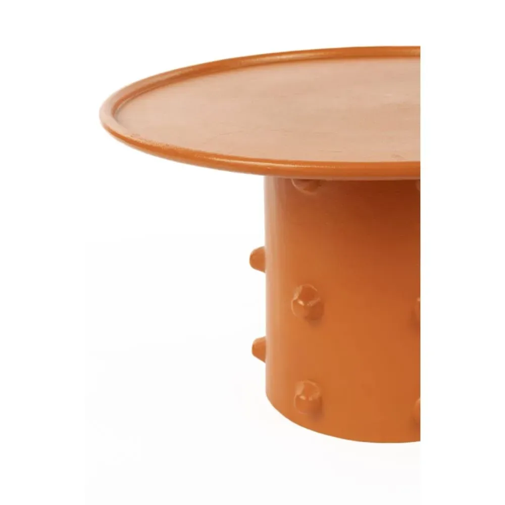 Illustration numéro 3 du produit Table basse design en aluminium orange