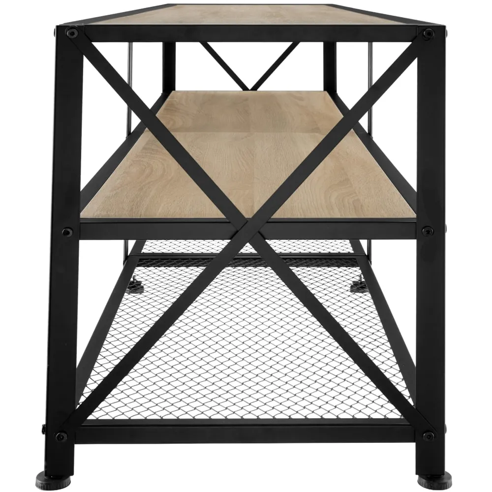 Illustration numéro 3 du produit Meuble TV Style industriel en Bois et Acier