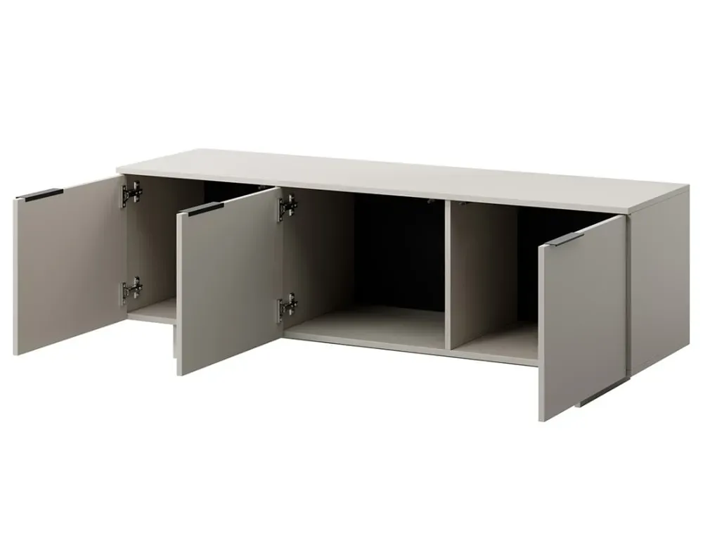 Illustration numéro 3 du produit Meuble TV 3 portes 150cm beige