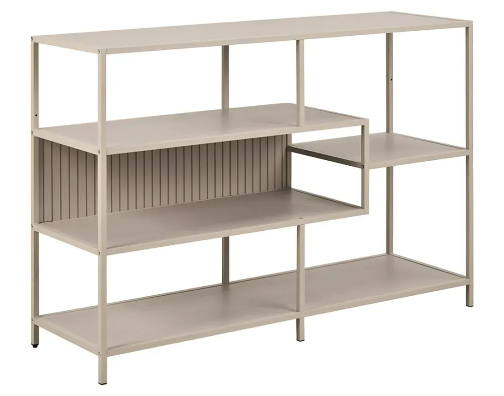 Illustration numéro 3 du produit Étagère industrielle en acier et métal 114cm gris