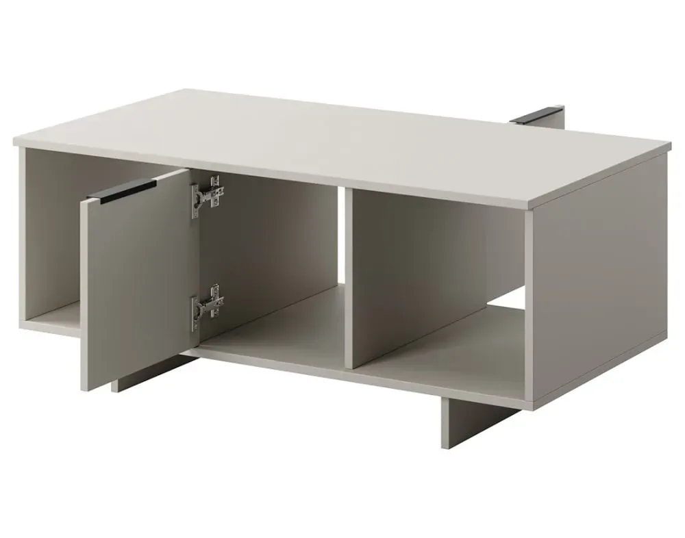 Illustration numéro 3 du produit Table basse 1 porte L100cm beige