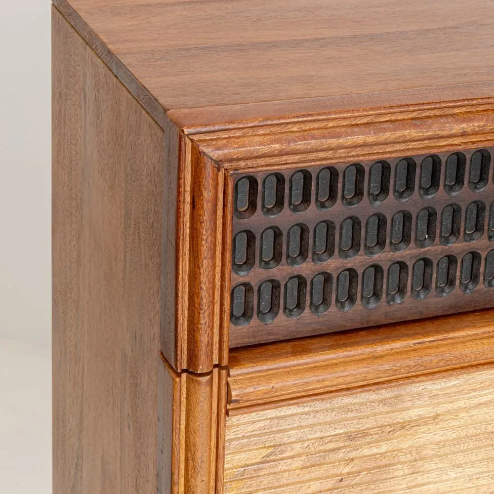 Illustration numéro 3 du produit Chiffonnier 5 tiroirs en manguier