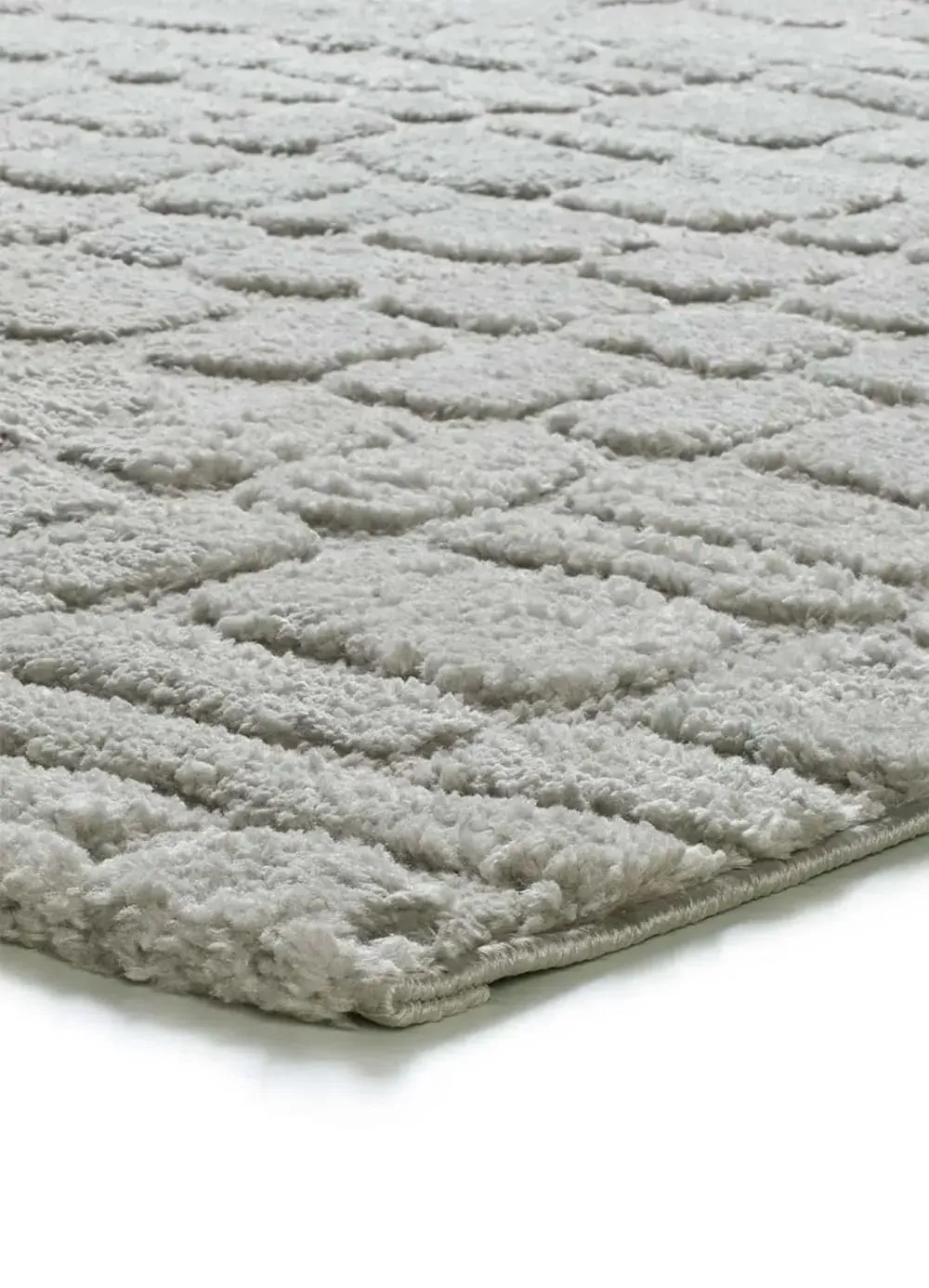 Illustration numéro 3 du produit Tapis à relief scandinave gris 190x285 cm