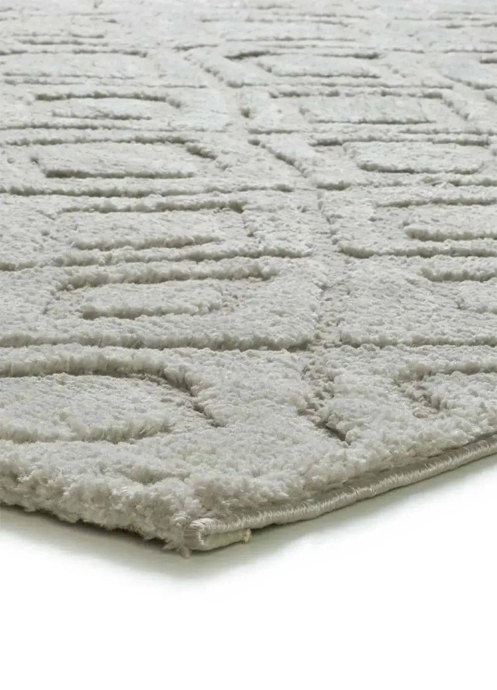 Illustration numéro 3 du produit Tapis à relief scandinave gris 126x190 cm