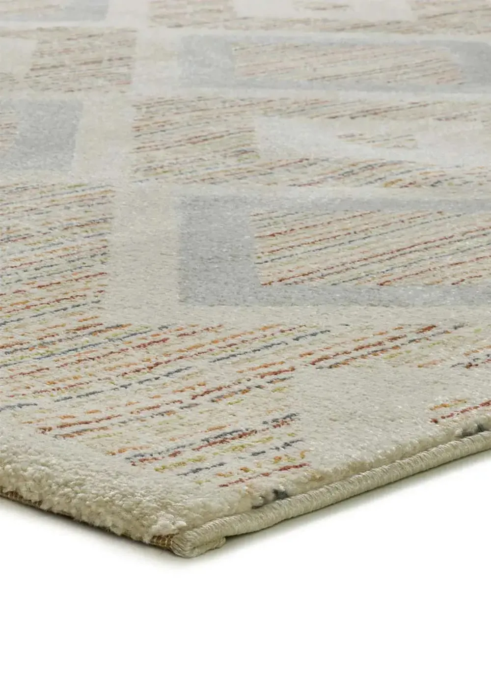 Illustration numéro 3 du produit Tapis géométrique multicolore / beige 160x230 cm