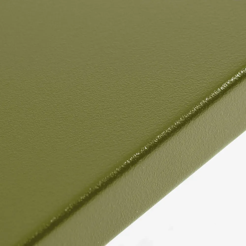 Illustration numéro 3 du produit Table de jardin en acier 120 x 70 cm vert kaki