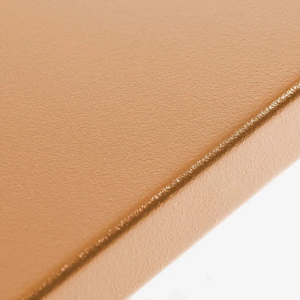 Illustration numéro 3 du produit Table de jardin en acier 120 x 70 cm caramel