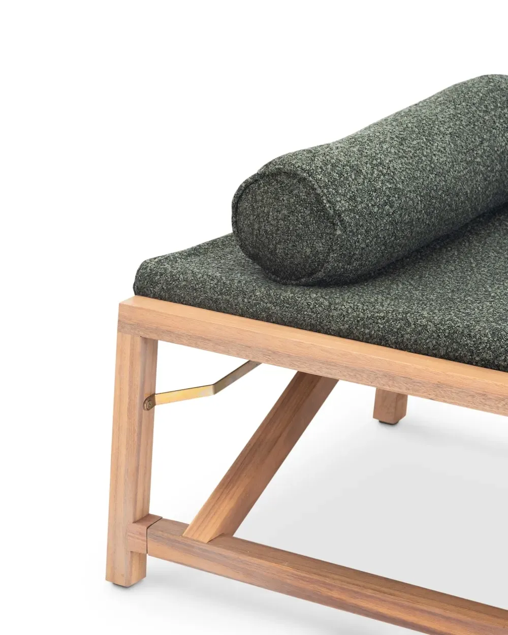 Illustration numéro 3 du produit Set de 2 chaises longues safari et table d'appoint vert