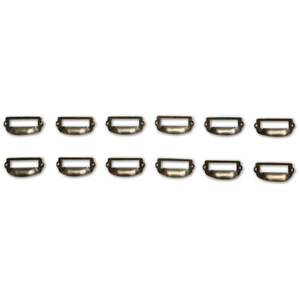 Illustration numéro 3 du produit 12 poignées fonte patinée 06 marron