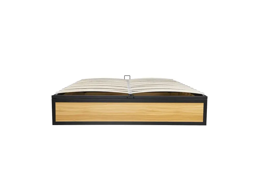 Illustration numéro 3 du produit Lit coffre industriel 160 x 200 cm