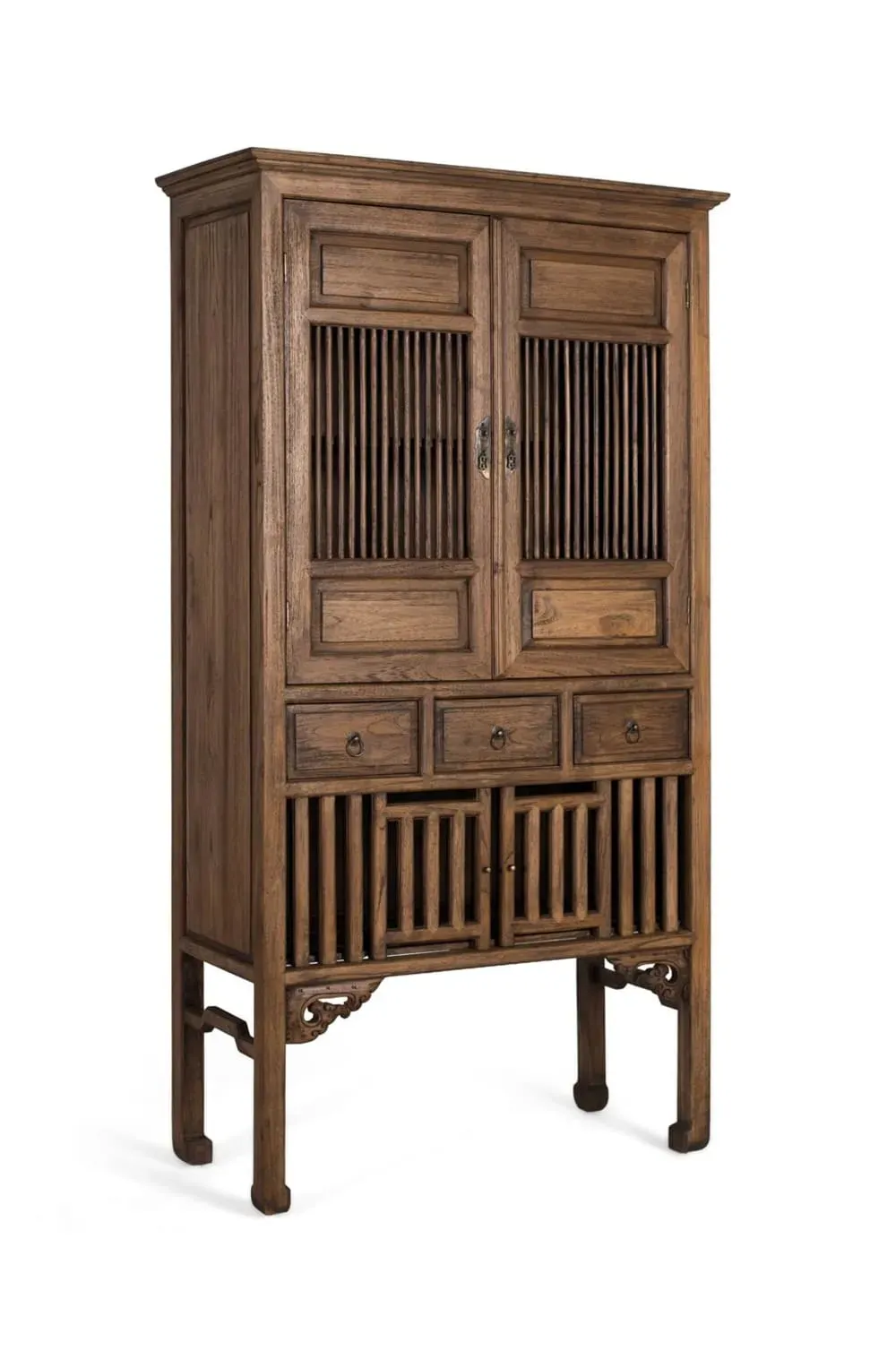 Illustration numéro 3 du produit Armoire en bois de teck massif hauteur 176 cm