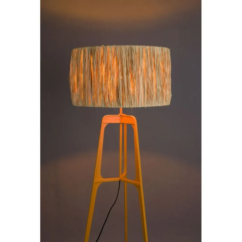 Illustration numéro 3 du produit Lampadaire design en métal orange