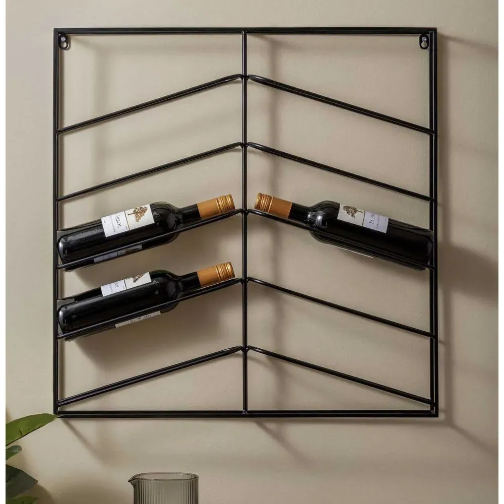 Illustration numéro 3 du produit Casier à vin fer noir 67x7.5x66cm