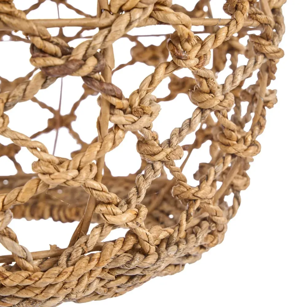 Illustration numéro 3 du produit Suspension Feuille de bananier Marron 45x45x35cm