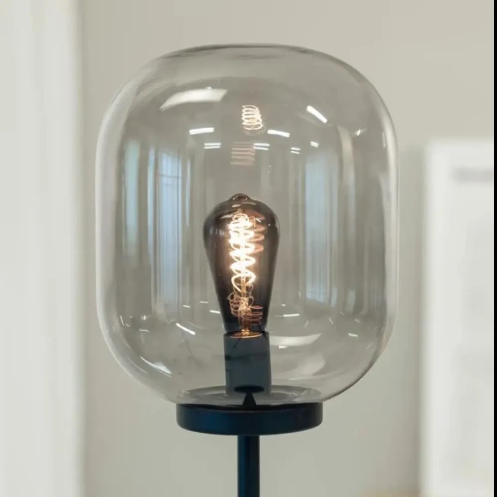 Illustration numéro 3 du produit Lampadaire 1xE27 noir et fumé