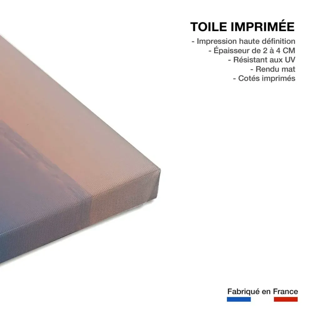 Illustration numéro 3 du produit Tableau sud ouest au sommet de la rhune  imprimé sur toile 90x60 cm